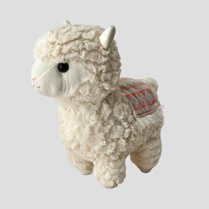 Kellytoy Sugarloaf Ivory Llama Alpaca Plush Riding Blanket Stuffed Animal Toy